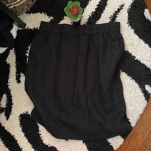 ⭐️NWT J.Crew Black Knee Length Skirt Sz XLT